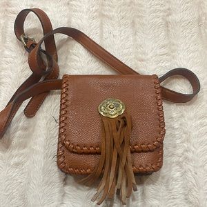 Brown Western Crossbody W/ Adjustable Strap